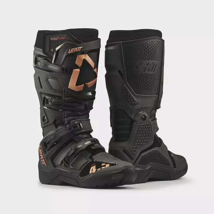 Leatt Ajosaapas Moto 4.5 Enduro Evo Grafeeni Musta - Crossi ajosaappaat - D554963 - 1