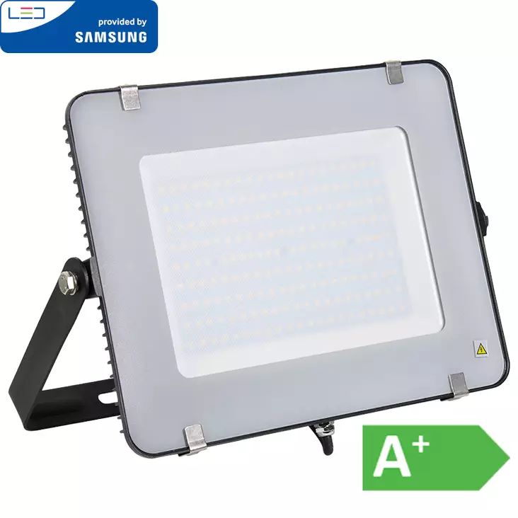 Led-heitin 200w 4000k 16000lm ip65 musta - Johdolliset työmaavalaisimet - LX6343 - 1