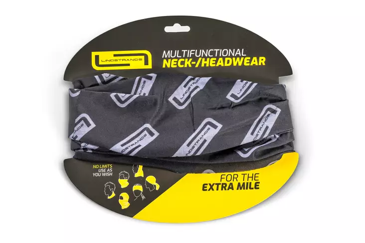 Lindstrands kauluri Neck tube L Musta/harmma - Muut vaatteet ja varusteet - D485973 - 1