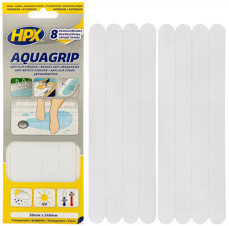 Liukuesteteippi 8kpl 20mm x 240mm - Teipit ja suojaus - LX5243 - 1