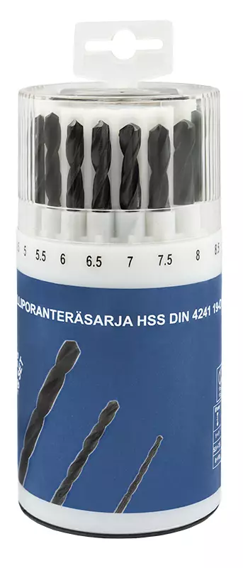 Metalliporanteräsarja hss 19-os. 1-10mm - Metallinporaus - LX3073 - 1