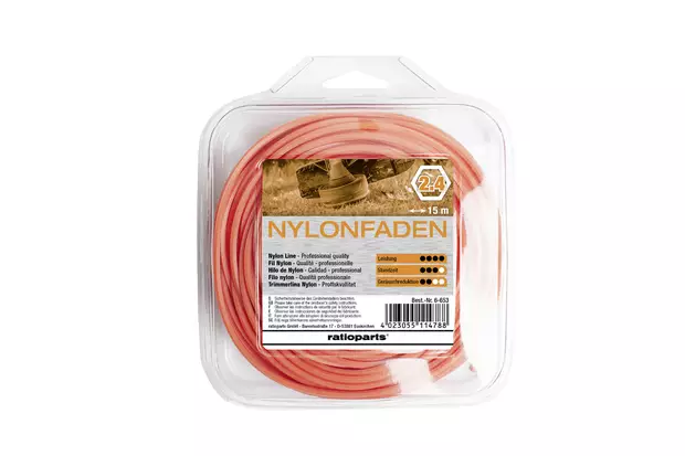 Nailonsiima kuusikulmainen alucut 2.4mm 15m - Tarvikevaraosat - 6-653 - 1
