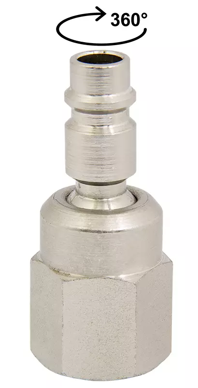 Nivelliitin 1/4" sisäkierteellä 360ast - Paineilmaliittimet - LX6493 - 1