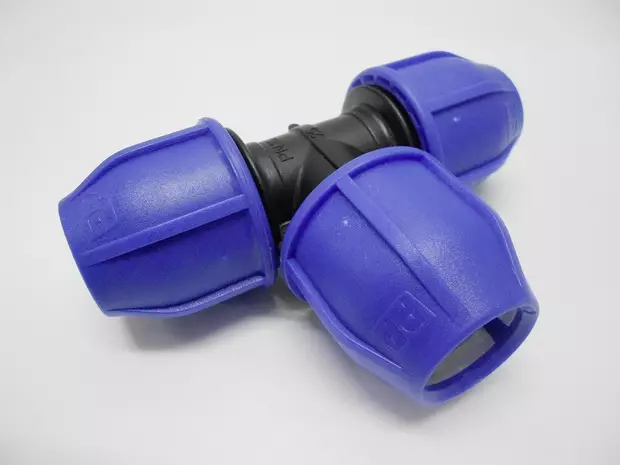 Norma pp compression fitting, t for tube-ø 32 - Tarvikevaraosat - 8000-0173 - 1