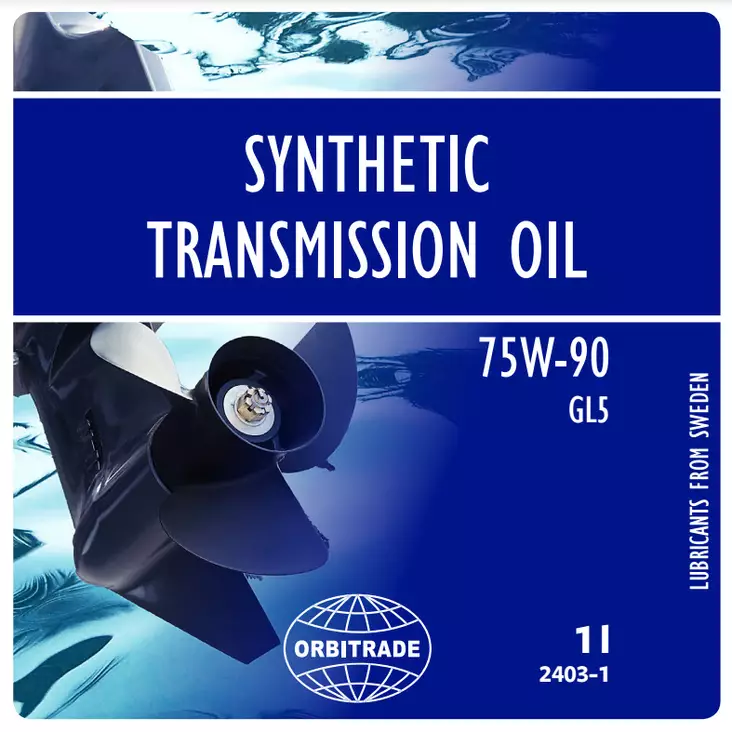 Orbitrade Gearcase oil synthetic 75w90, 5L - Marine öljyt - D234373 - 1