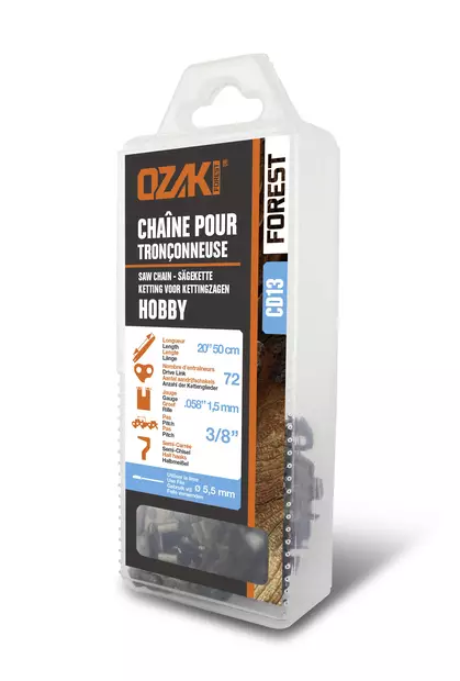 Ozaki forest teräketju 3/8'' pk 1.5 mm - 72kl - pro - Tarvikevaraosat - CD13 - 1