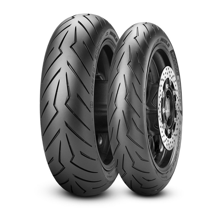 Pirelli Diablo Rosso Scooter 100/80-14 M/C 54S TL Reinf Fr./Re. - Skootterin kesärenkaat - D401133 - 1