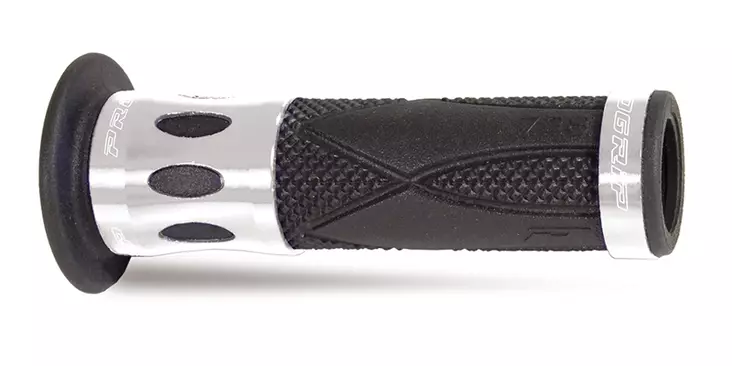 Progrip Tupet 728, hopea, 22/25mm - Moottoripyörän kahvakumit - D485573 - 1