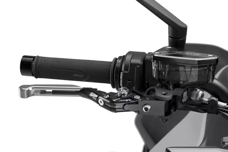 Puig Brake Lever 4.0. Black Exten/Silver Selector/Titan - Moottoripyörän vivut ja vivunrungot - D529433 - 1