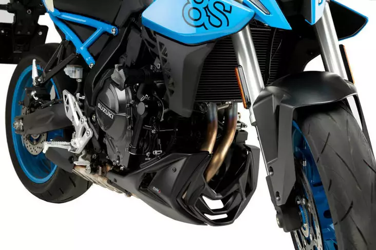 Puig Engine Spoiler Suzuki GSX-8S 23'- C/Matt Black - Moottoripyörän katteet ja tuulenohjaimet - D503463 - 1