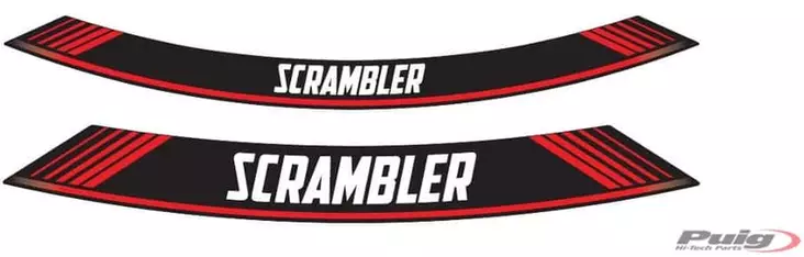 Puig Kit 8 Rim Strips Scrambler C/Red - Moottoripyörän vanneteipit - D302003 - 1