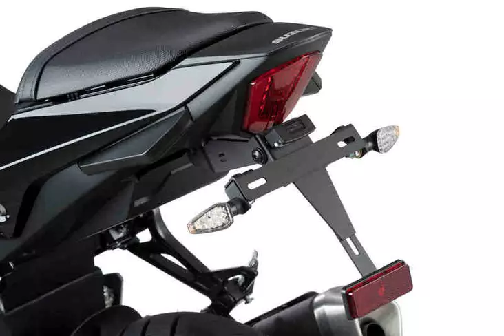 Puig License Support Suzuki Gsx-R250R 17-18' C/Black - Moottoripyörän rekisterikilven telineet - D302683 - 1
