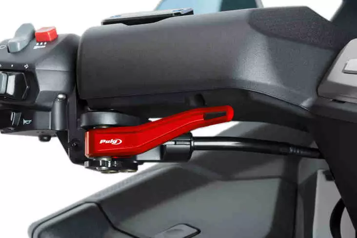 Puig Parking Brake Lever Kymco Ak550 17' C/Red - Moottoripyörän vivut ja vivunrungot - D302723 - 1