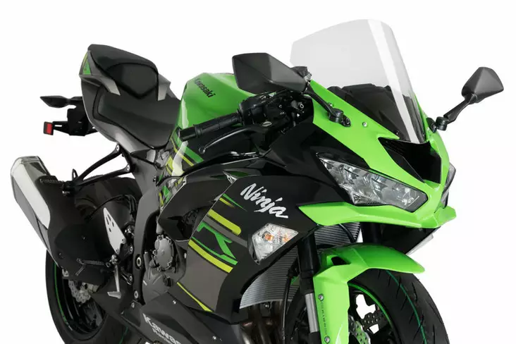 Puig R-Racer Screen Kawasaki Zx-6R 19' C/Clear - Moottoripyörän katteet ja tuulenohjaimet - D357873 - 1