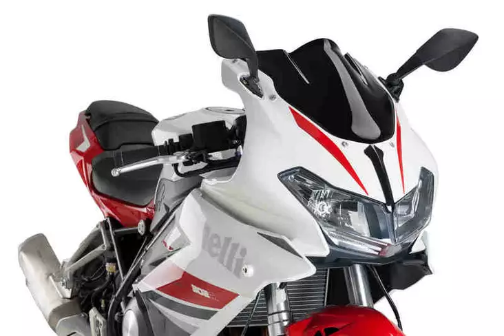 Puig Racing Screen Benelli Tornado 302R 14-23 C/Black - Moottoripyörän katteet ja tuulenohjaimet - D302793 - 1
