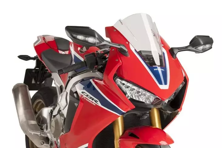 Puig Racing Screen Honda Cbr1000Rr 17-18'' C/Clear - Moottoripyörän katteet ja tuulenohjaimet - D302503 - 1