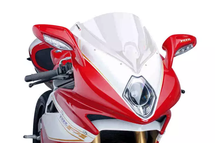 Puig Racing Screen Mv Agusta F4 10'-18'/F4 Rr 13'-18' - Moottoripyörän katteet ja tuulenohjaimet - D298583 - 1