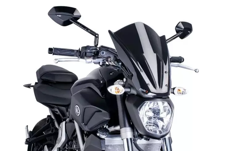 Puig Screen New Gen Touring Yamaha Mt07 14'-17' C/Black - Moottoripyörän katteet ja tuulenohjaimet - D300503 - 1
