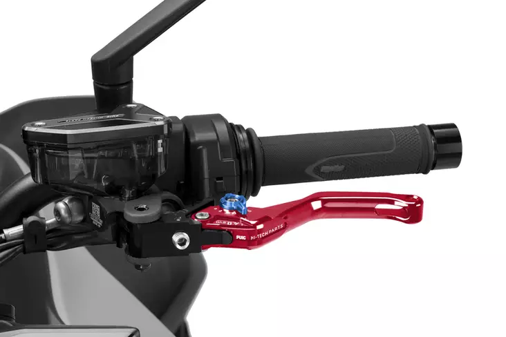 Puig Short Clutch Lever 4.0 C/Red Selector C/Blue - Moottoripyörän vivut ja vivunrungot - D529883 - 1