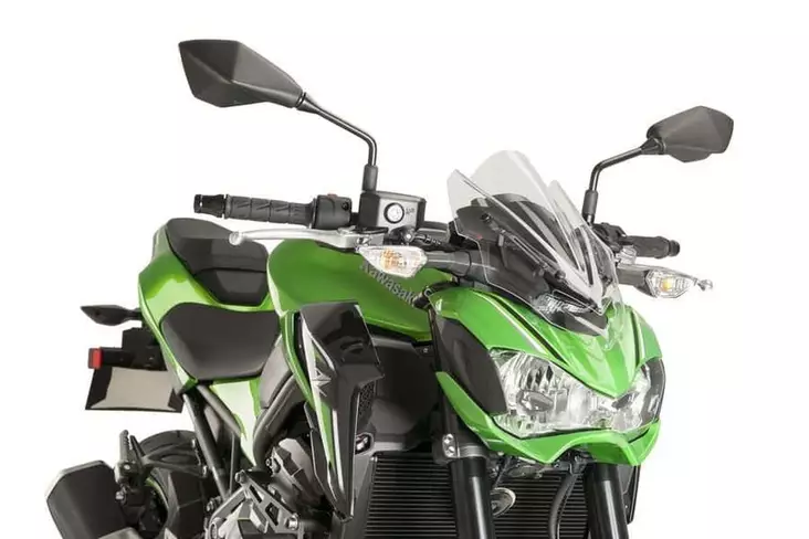 Puig Windshield. N.G. Sport Kawasaki Z900 17-18'C/Clear - Moottoripyörän katteet ja tuulenohjaimet - D302933 - 1