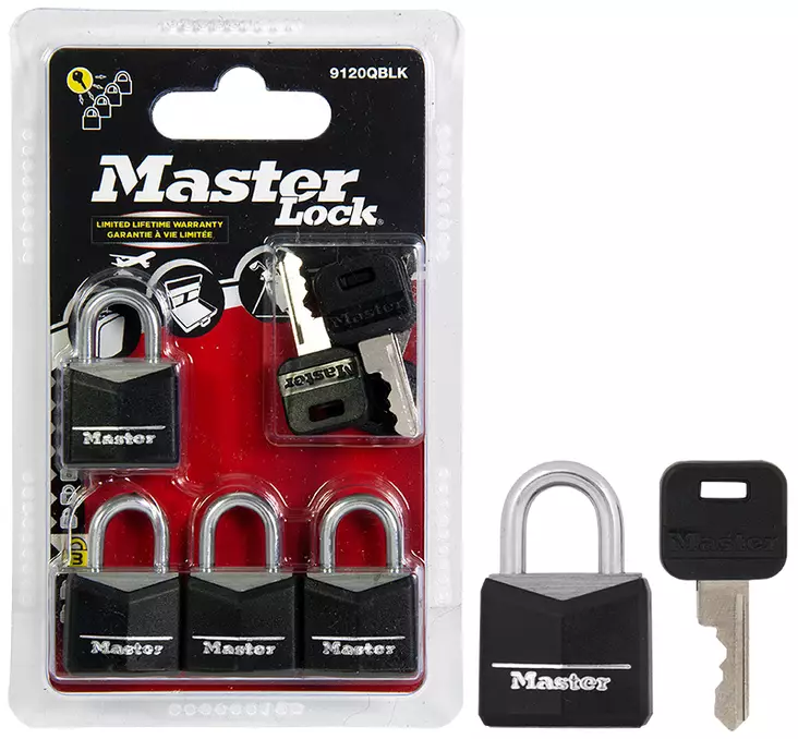 Riippulukko 20mm 11mm 4-pack vinyyli - Levyjarrulukot ja riippulukot - LX6293 - 1