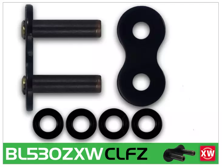 RK BL530 ZXW niittilukko Black Scale - Moottoripyörän ketjulukot - D386893 - 1