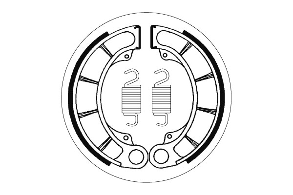 Sbs Jarrukengät - Moottoripyörän jarrukengät - D2413 - 1