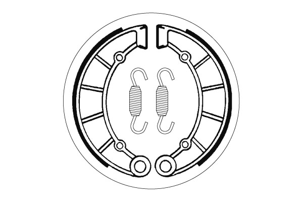 Sbs Jarrukengät - Moottoripyörän jarrukengät - D2423 - 1