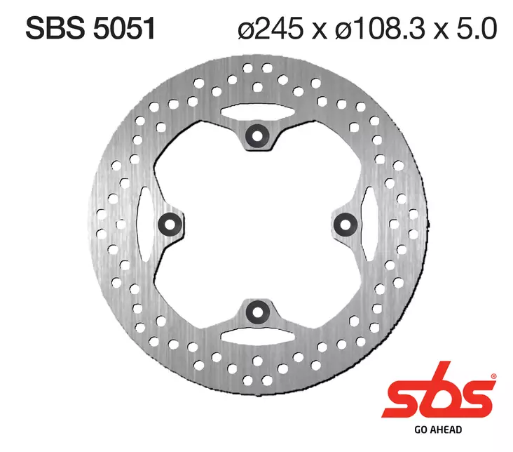 Sbs Jarrulevy Standard - Moottoripyörän jarrulevyt - D241683 - 1