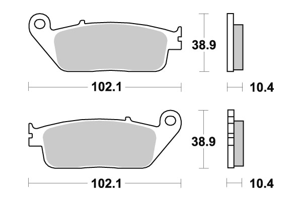 Sbs Jarrupalat Ceramic - Moottoripyörän jarrupalat - D220823 - 1