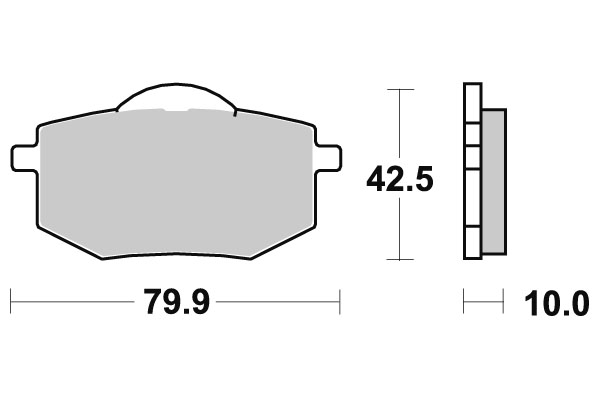 Sbs Jarrupalat Ceramic - Moottoripyörän jarrupalat - D2613 - 1