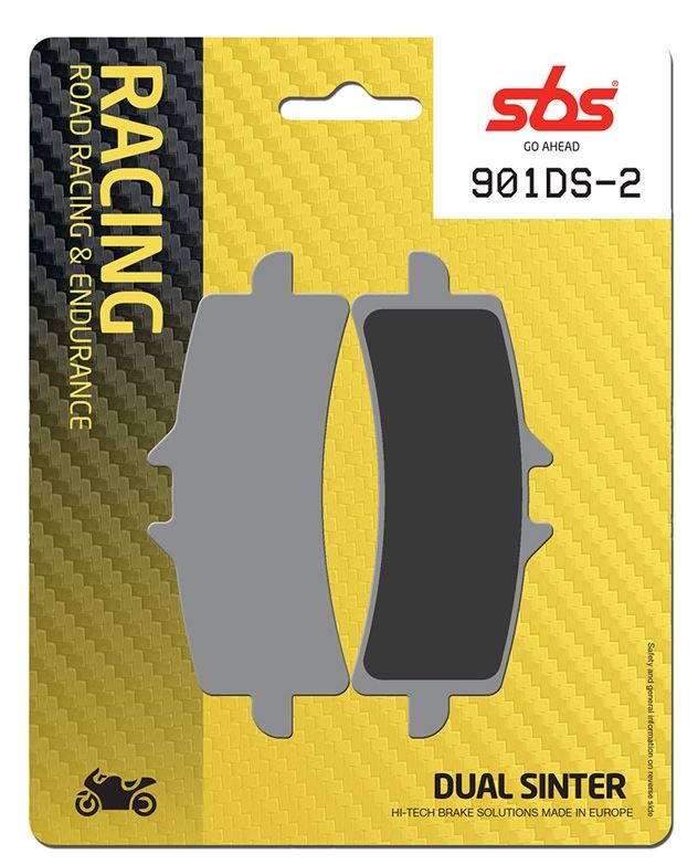 Sbs Jarrupalat Dual Sinter 2 - Moottoripyörän jarrupalat - D404663 - 1