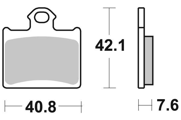 Sbs Jarrupalat Racing Sintered - Moottoripyörän jarrupalat - D221013 - 1