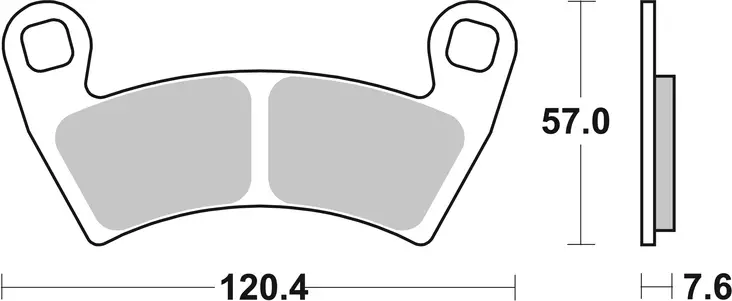 Sbs Jarrupalat Racing Sintered - Moottoripyörän jarrupalat - D221033 - 1