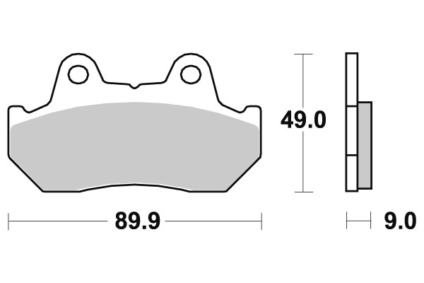 Sbs Jarrupalat Sintered - Moottoripyörän jarrupalat - D220753 - 1