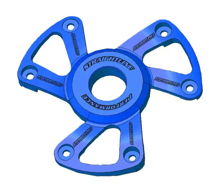 SPI Billet Variaattorinsuoja Polaris P22 - Anodisoitu Sininen 2022- - Moottorikelkan variaattorin osat - D486223 - 1