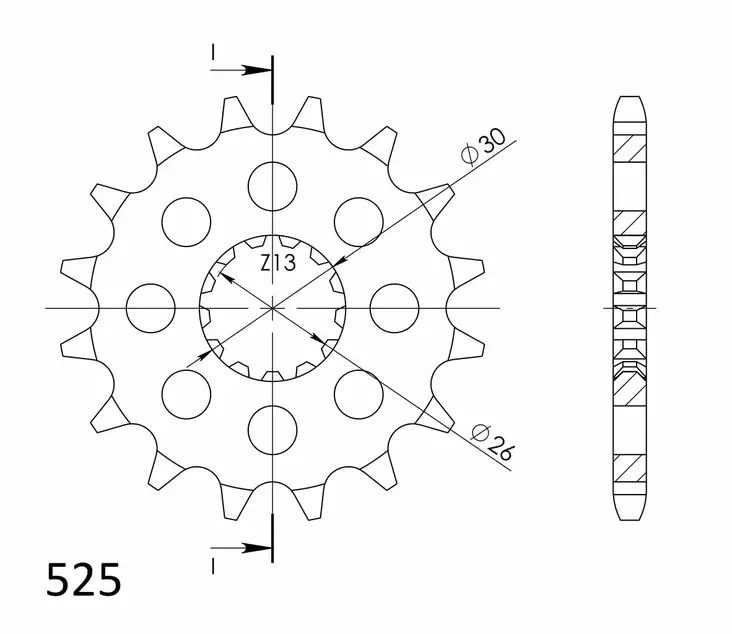 Supersprox Eturatas 1183.18 - Moottoripyörän eturattaat - D80293 - 1