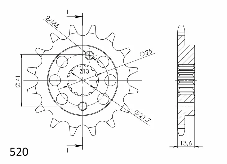 Supersprox Eturatas 1307.15 - Moottoripyörän eturattaat - D26573 - 1