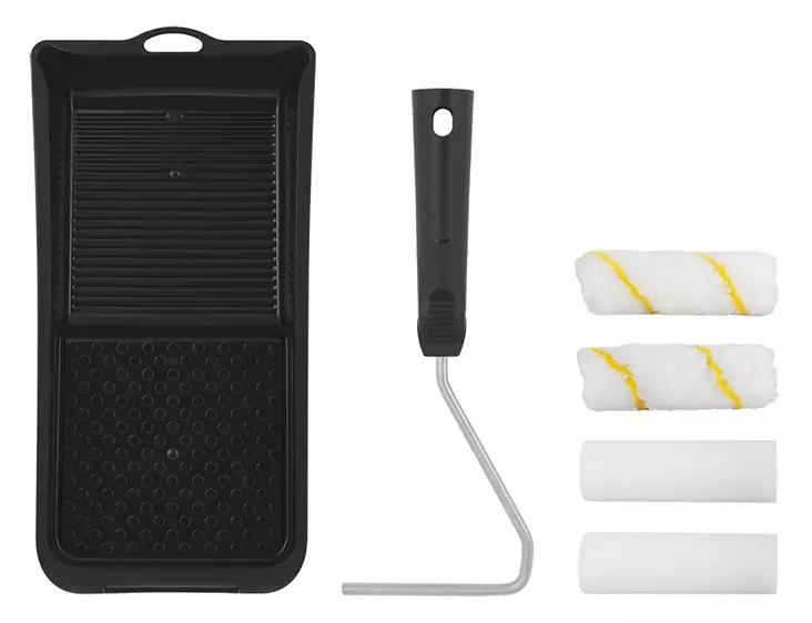 TELASETTI MINI VAAHTO/MUSTARAITA 6-OS. - Telarullat, -varret ja setit - LX18703 - 1