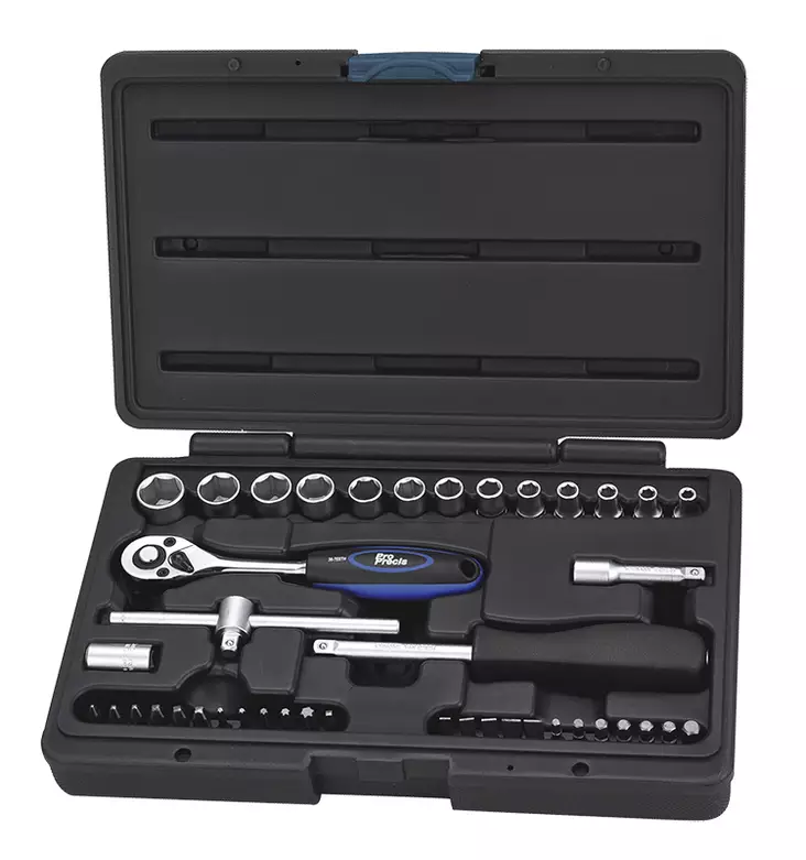 Työkalusarja 42-os. 1/4" 4-14mm lyhyet h - Motorsport varaosat ja tarvikkeet - LX7493 - 1