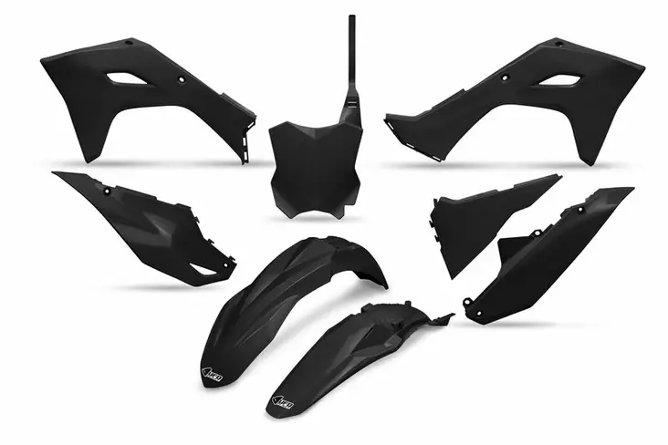 UFO Plastic kit 5-parts Black KX250F 25-.. KX450F 24-.. - Offroad muovisarjat - D511193 - 1