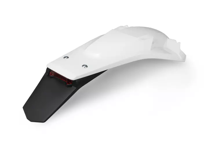 UFO Rear Fender Enduro LED HVA TE/FE 150-501 2017-19 Valkoinen 041 - Offroad lokasuojat ja jatkeet - D402893 - 1