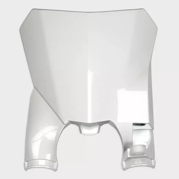UFO Stadium Front number plate Honda CRF250 18-21 CRF450 17-20 White 041 - Offroad numerokilvet - D276363 - 1