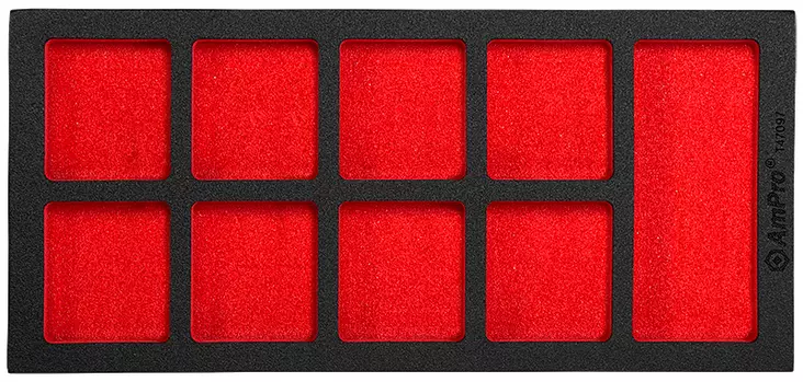 Va-foam alusta 9 lokeroinen - Työkalut työkaluvaunuihin - LX6043 - 1