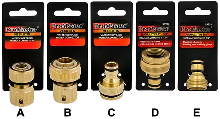 Promaster pikaliittimet messinki - Vesiletkujen liittimet - LX4634 - 2