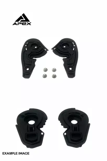 APEX MT300 Visor plates inc. Screws - Moottoripyörä visiirimekanismit - D510464 - 1