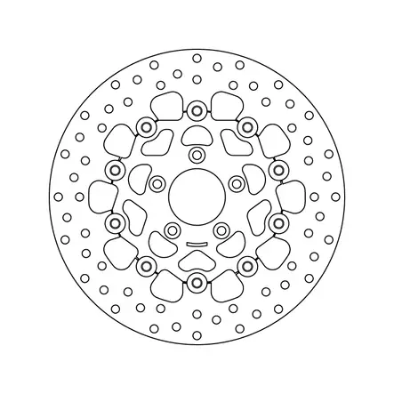 Brembo Serie Oro jarrulevy kelluva - Moottoripyörän jarrulevyt - D122934 - 1