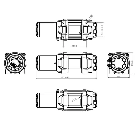 Bronco Vinssi HDQS 3500 Kauko ohjattava - Mönkijän vinssit - D512344 - 2