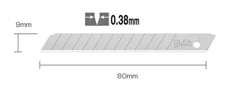 Katkoteräveitsen varaterä 9mm 10kpl - Työkalut - LX7104 - 2