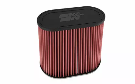 K&N Universal Clamp-On Air Filter 3"Dual Flg, 9"X 6"B, 7-3/8" X 3-5/8"T, 7-3/8"H - Motorsport varaosat ja tarvikkeet - D540774 - 1